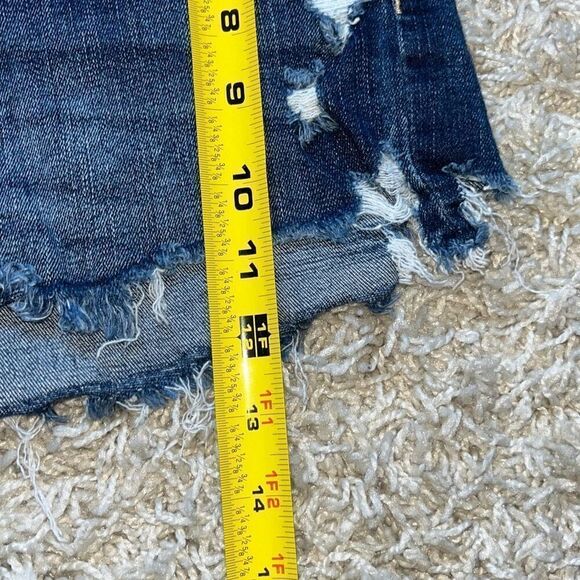 American Eagle Ne(x)t Level Stretch Hi Rise Shorty  Floral Hi-Rise Shortie Denim - Picture 13 of 15